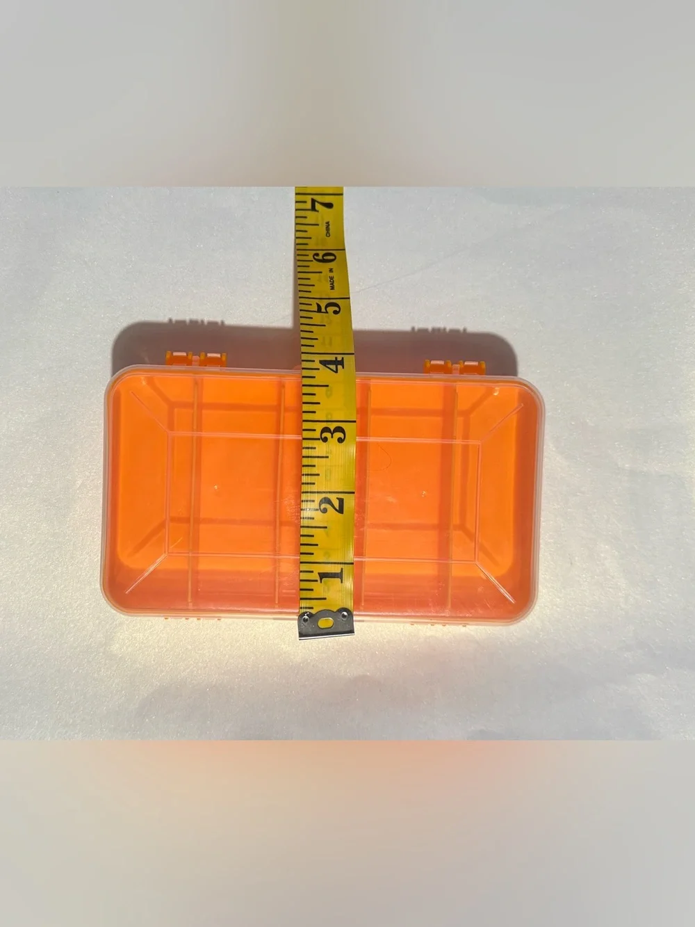 Orange Plastic Double Sided Storage Box